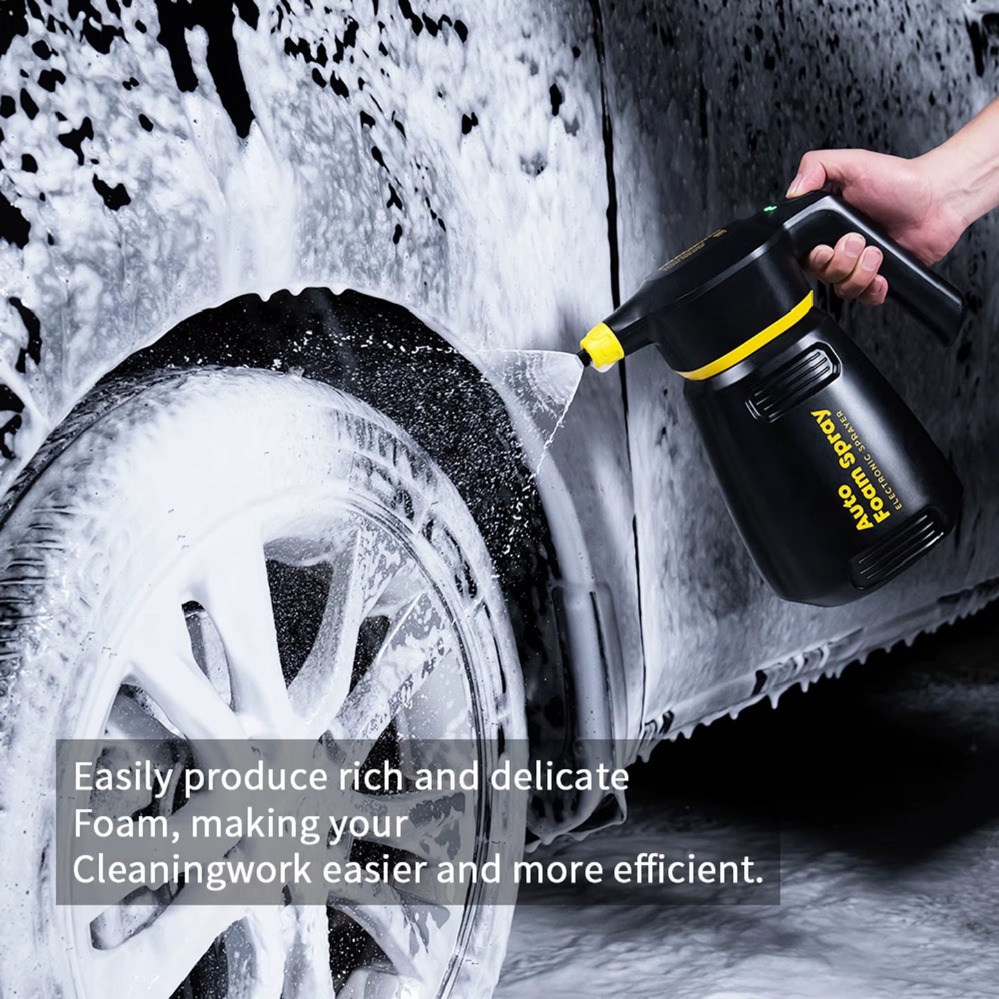 Electric Foam Sprayer Car Wash Motorcycle Clean Detailing Snow Cannon High Pressure Water Gun Generator Lance Wap Manual